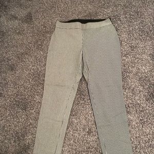 A new day white and black pattern pants